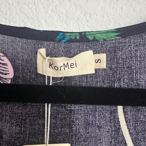 NWT KorMei hi low tropical maxi wrap look dressS - Picture 6 of 11